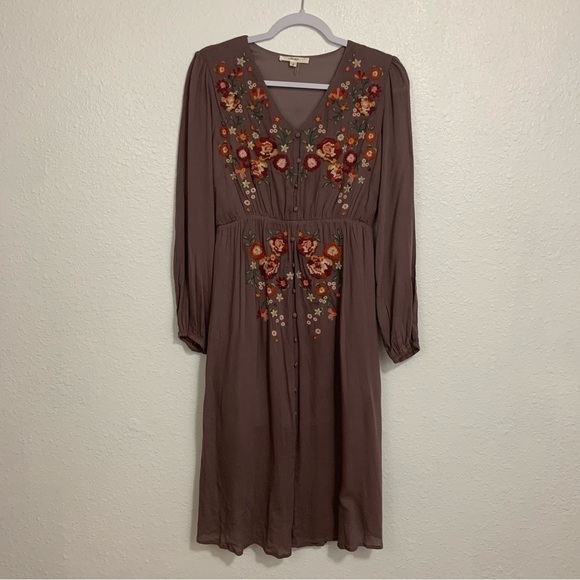 ANDRE by Unit Boho Embroidered Dress Size S - Picture 2 of 6